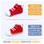 卡特兔1-3-5岁秋季婴儿学步鞋男女宝宝鞋子防滑软底机能鞋帆布鞋儿童透气休闲童鞋(17cm XZ20红色)第3张高清大图