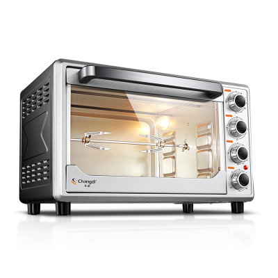 长帝（changdi）电烤箱家用多功能32升/L 上下独立控温带转叉照明灯 TRTF32升级款