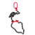 起重链条吊索具卸钢筋钢管吊具吊钩吊环捆绑吊链吊装工具锰钢索具(5吨4米1根(13MM粗))第5张高清大图