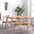 丰圆藤木 北欧餐桌简约现代小户型白橡木原木餐桌椅组合韩式长方形实木餐桌(1.2米原木色 一桌四椅)第3张高清大图