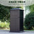 别墅庭院垃圾桶 户外庭院铸铝欧式复古室外仿古典果皮箱黑色(分类)JMQ-079第3张高清大图
