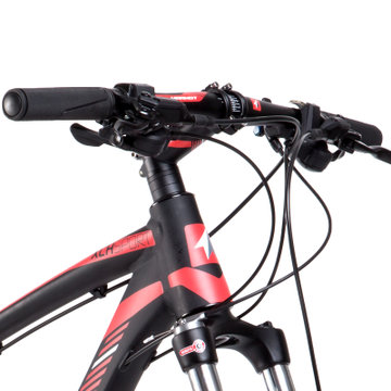 MARMOT土拨鼠变速自行车赛车男女式山地自行车单车铝合金山地车(黑红白 标准版)