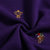女士长袖T恤满版绣花收腰休闲POLO衫 T123003(紫色 XXL)第5张高清大图
