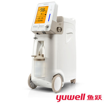 跃(YUWELL) 3L升制氧机9F-3AW带雾化 老人医用级家用吸氧机氧气机 高配版带背光血氧仪(白色 1台)