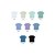 210g品质冰丝棉拉架纯色情侣装潮流 2021夏季新款男士短袖t恤(白色 S)第5张高清大图