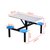 DF食堂餐桌椅组合DF-Y007不锈钢连体桌面 4人(默认)第5张高清大图