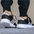 Adidas阿迪达斯 男子时尚网面透气轻便运动耐磨防滑跑步鞋休闲鞋 BB9774(黑白色 39)第4张高清大图