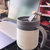 简约磨砂保温马克杯带盖男女办公室咖啡杯学生不锈钢家用喝水杯子350ML/500ML(灰色350ML)第2张高清大图