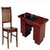 虎源萨尚1米4油漆办公桌小软包椅组合办公桌椅HY-1506(默认 默认)第10张高清大图