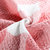 三利 棉布复古彩格毛巾被 菱格缝线空调毯子 居家办公午休四季通用盖毯(蔷薇色)第3张高清大图