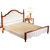 乔林曼兰 实木双人床 美式地中海风格橡木床(1.8*2m 床+床头柜2个)第4张高清大图