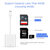适用苹果手机SD读卡器多合一TF内存卡iPhone转接头ipad单反相机SD(圆形多功能（SD+TF)白)第4张高清大图