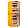 美晶（raching） MON3800A 智能水平线实木恒温恒湿雪茄柜保湿柜 全加拿大雪松木层架(树瘤金)