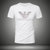 欧洲站美杜莎夏季2020新款潮流牌男士丝光棉烫钻短袖T恤大码体恤4.(XL 白)第5张高清大图