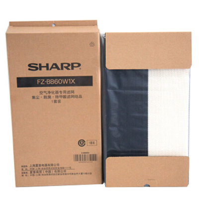 夏普（SHARP） 空气净化器滤网套装（二层装） FZ-BB60W1X (适合KC-Z380SW1/KC-BB60-W1