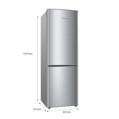 容声（Ronshen）BCD-186D11D 186升 双门两门冰箱 直冷 冷藏冷冻 保鲜存储 静音节能 家用电冰箱(灰色)