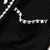 蝶臣单排扣拼色口袋针织衫(黑色 均码)第5张高清大图