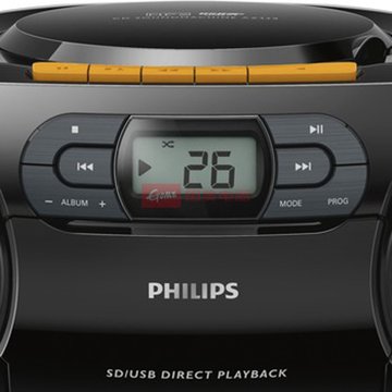飞利浦（PHILIPS) AZ329/93 多功能磁带机 USB/SD CD唱机 英语学习机收录机卡带机{送盘包+CD}