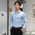 某织造 抗皱免烫休闲韩版商务休闲装修身多色多花型衬衫男士衬衣CJX10002(黑色 M)第5张高清大图