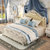 欧尔卡斯家具欧式床双人床公主床带软靠欧式法式雕花床婚床(床+床头柜*2+床垫*1 1.5m)第2张高清大图