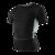 男士PRO紧身运动健身跑步 弹力排汗速干衣服短袖衫T恤tp8011(黑色 M)第5张高清大图
