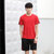 凯仕达短袖t恤男士套装潮流夏季2018新款运动圆领透气男装LWQ01-1(男款-红色 M)第2张高清大图
