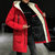 冬季新款男士羽绒棉服中长款潮流连帽户外大衣加厚保暖加长过膝外套    ifz1908(ifz1908 红色 L)第3张高清大图
