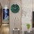 现代轻奢鹿头挂钟客厅家用时尚北欧钟表挂墙简约创意免打孔石英钟(14英寸（直径35.5厘米） 纯铜鹿头-翡翠绿大理石大号（数字款）)第4张高清大图