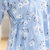 霓美舒 睡衣女秋夏长袖薄款清新日式和服套装春秋季家居服两件套可外穿(NYE 538#小花（菊花款） M码)第3张高清大图