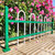 俊采云JCY-GS112绿化隔离栏铁艺庭院草坪栏杆护栏（单位：件）(3米长  40厘米高  绿)第2张高清大图