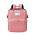 TP妈咪双肩包多功能折叠式防泼水外出母婴包尿布包双肩背包TP2031(米红)第5张高清大图