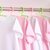 茶花塑料儿童衣架宝宝衣撑婴儿挂衣架20支(珠光粉 20个)第5张高清大图