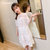 CaldiceKris（中国CK）女童白色蕾丝镂空连衣裙CK-FS3442(白色 160)第5张高清大图