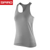 spiro 运动内衣瑜伽背心女跑步健身速干透气上衣休闲运动T恤S281F(浅灰色 S)