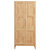 斯蒂朗 H02 实木两门衣柜 北欧收纳衣橱储物柜 现代简约卧室家具(胡桃色 默认)第5张高清大图
