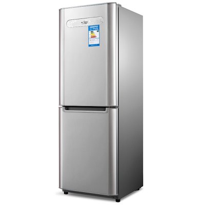 美的(Midea) BCD-185QM(R) 185升省电节能 静音生活 强制冷 双门冰箱（极光银）