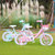 永久 （FOREVER）儿童自行车男女款小孩单车脚踏车儿童自行车宝宝童车12寸/14寸/16寸/18寸公主款(绿色 18寸)第3张高清大图