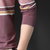 男士拼色条纹时尚休闲免烫长袖POLO衫8837(藕红 M)第13张高清大图