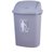 俊采云JCY-f9垃圾桶大容量办公室60L户外物业带盖厨房商家用特大号教室（单位：个）(浅灰色 JCY-f9)第5张高清大图