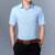 夏季男式短袖衬衫男青年男士衬衫韩版修身纯色衬衣男装(藏青色 46/7XL)第4张高清大图