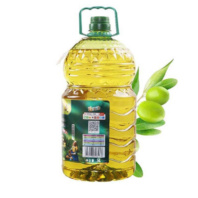 幸福家庭添加8%特级初榨橄榄油5L*3瓶 非转基因食用油(金黄色 自定义)