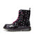 Daphne/达芙妮新款时尚平底中筒靴马丁靴1014605717(黑色 39)第2张高清大图