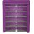 超大多功能二合一六层鞋柜HBY0606TS(紫色)第5张高清大图