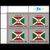 东吴收藏 联合国国旗 邮票 成员国国旗 之二(1984-1（4-1）	布隆迪	【四方连】)第2张高清大图
