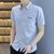 夏季男装短袖休闲商务男士衬衫1000-236(灰色 3XL)第4张高清大图