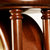 汉时欧式复古静音座钟 客厅简约实木台钟家用装饰创意石英钟HD382(棕色实木柱)第5张高清大图