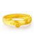 周大福珠宝首饰十二生肖猪足金黄金戒指计价F187617 工费68 约3.85g第3张高清大图