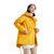 女士三合一黄色冲锋衣女中长款防风抓绒户外时尚百搭防水保暖外套8363(黄色 3XL)第5张高清大图