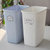 爱丽思IRIS树脂彩色方型塑料厨房卫生间垃圾桶DK-8(米色)第5张高清大图