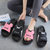 鞋子女学生韩版拖鞋女夏外穿厚底高跟中跟网红新款时尚防滑女鞋(1172大米奇（粉色）)第4张高清大图